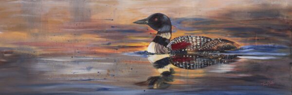 Painted Loon — Canvas print